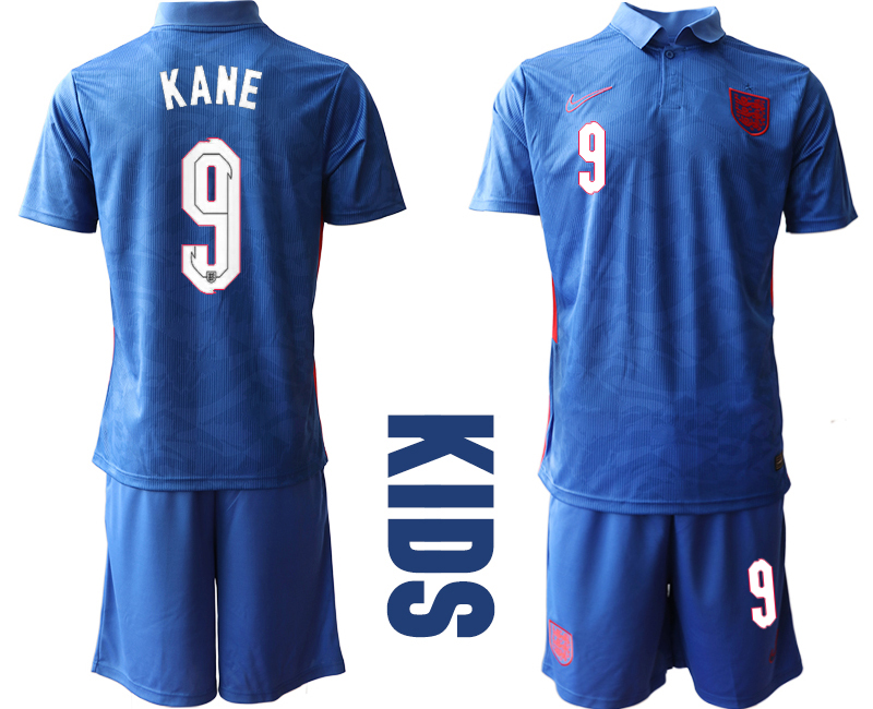 2021 European Cup England away Youth #9 soccer jerseys